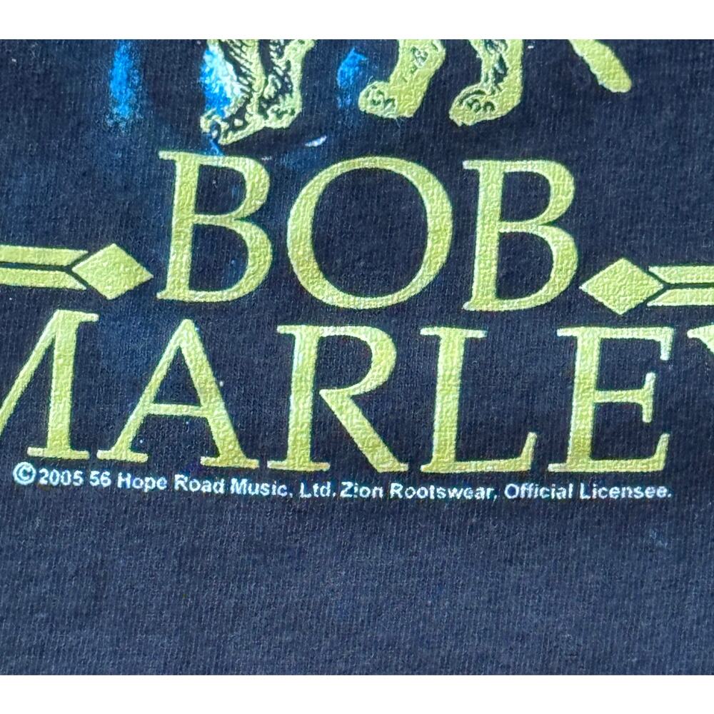 Vintage 2005 Bob Marley Legend Zion Rootswear Official License Cotton Tee - Picture 5 of 8